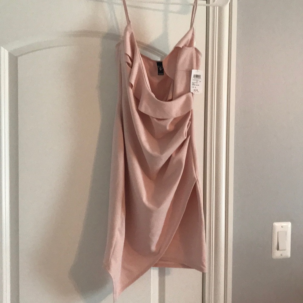 Blush mini dress